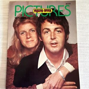 Vintage 1975 Annual Rolling Stone Pictures Paul McCartney Cover Photo Magazine